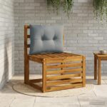 vidaXL Vankúš na chrbát PUTTEN 100% polyester Modrá 50 x 40 x 10 cm