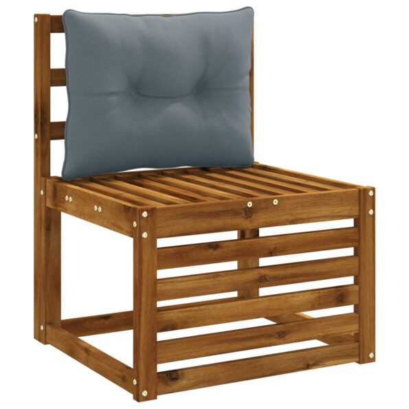 vidaXL Vankúš na chrbát PUTTEN 100% polyester Modrá 50 x 40 x 10 cm – Obrázok 3