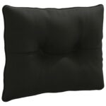 vidaXL Vankúš na chrbát PUTTEN 100% polyester Čierna 50 x 40 x 10 cm – Obrázok 2