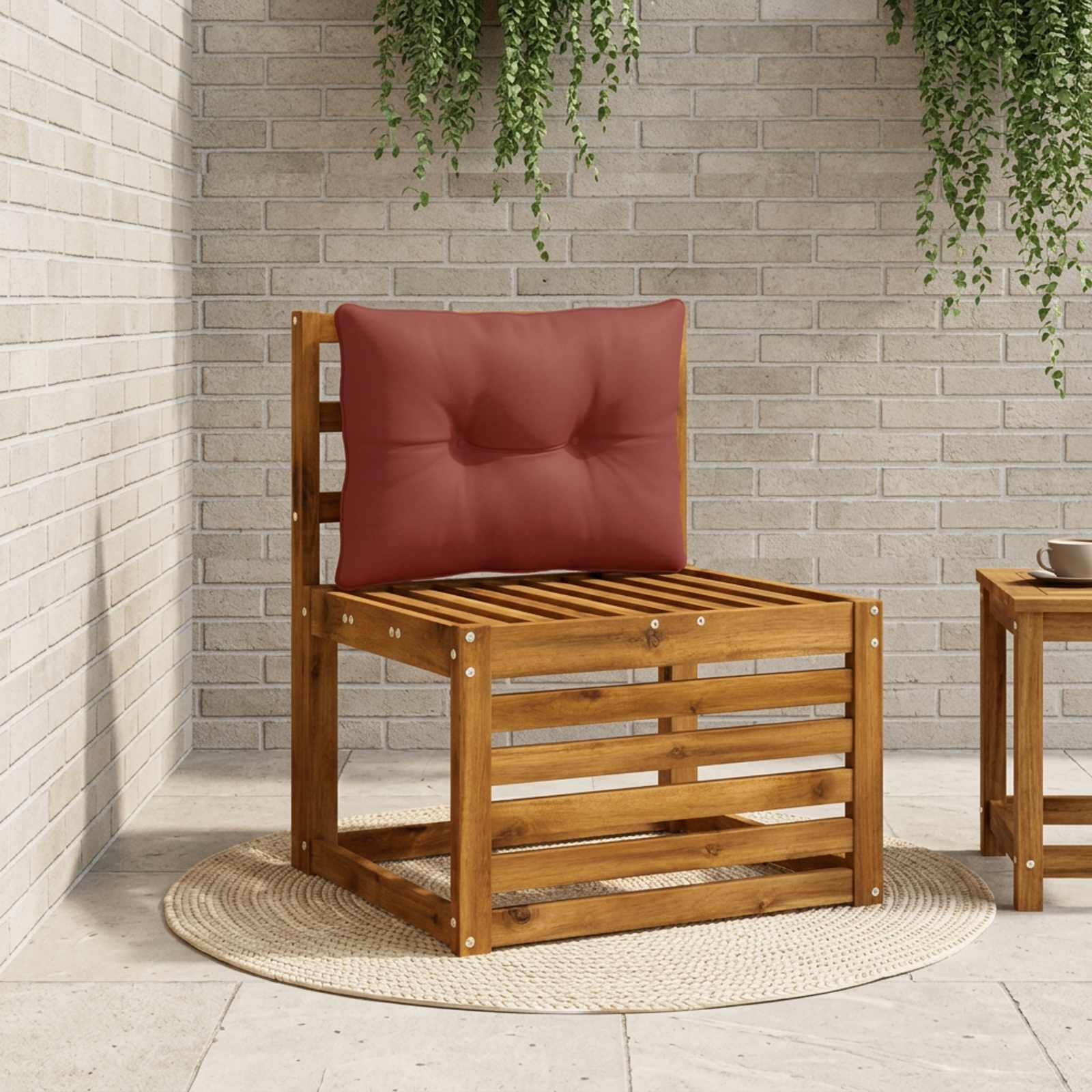 947087_1.jpg vidaXL Vankúš na chrbát PUTTEN 100% polyester Červená 50 x 40 x 10 cm – Obrázok 1