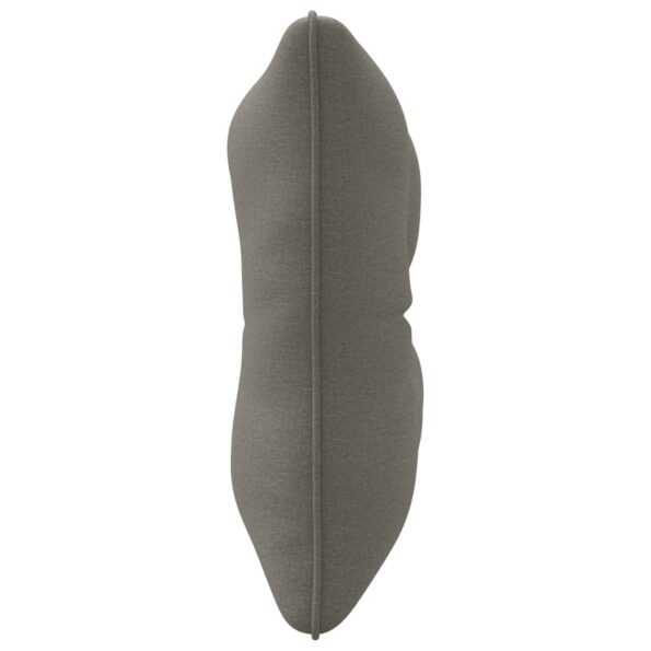 vidaXL Vankúš na chrbát PUTTEN 100% polyester Sivá 50 x 40 x 10 cm – Obrázok 5