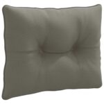 vidaXL Vankúš na chrbát PUTTEN 100% polyester Sivá 60 x 40 x 10 cm – Obrázok 2
