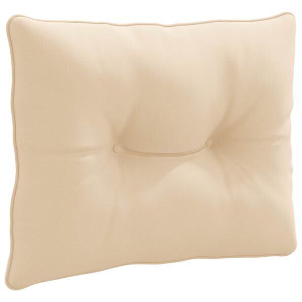 vidaXL Vankúš na chrbát PUTTEN 100% polyester Krémová 60 x 40 x 10 cm – Obrázok 2