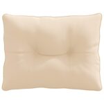 vidaXL Vankúš na chrbát PUTTEN 100% polyester Krémová 60 x 40 x 10 cm – Obrázok 4