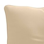 vidaXL Vankúš na chrbát PUTTEN 100% polyester Krémová 60 x 40 x 10 cm – Obrázok 6