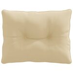 vidaXL Vankúš na chrbát PUTTEN 100% polyester Béžová 60 x 40 x 10 cm – Obrázok 4