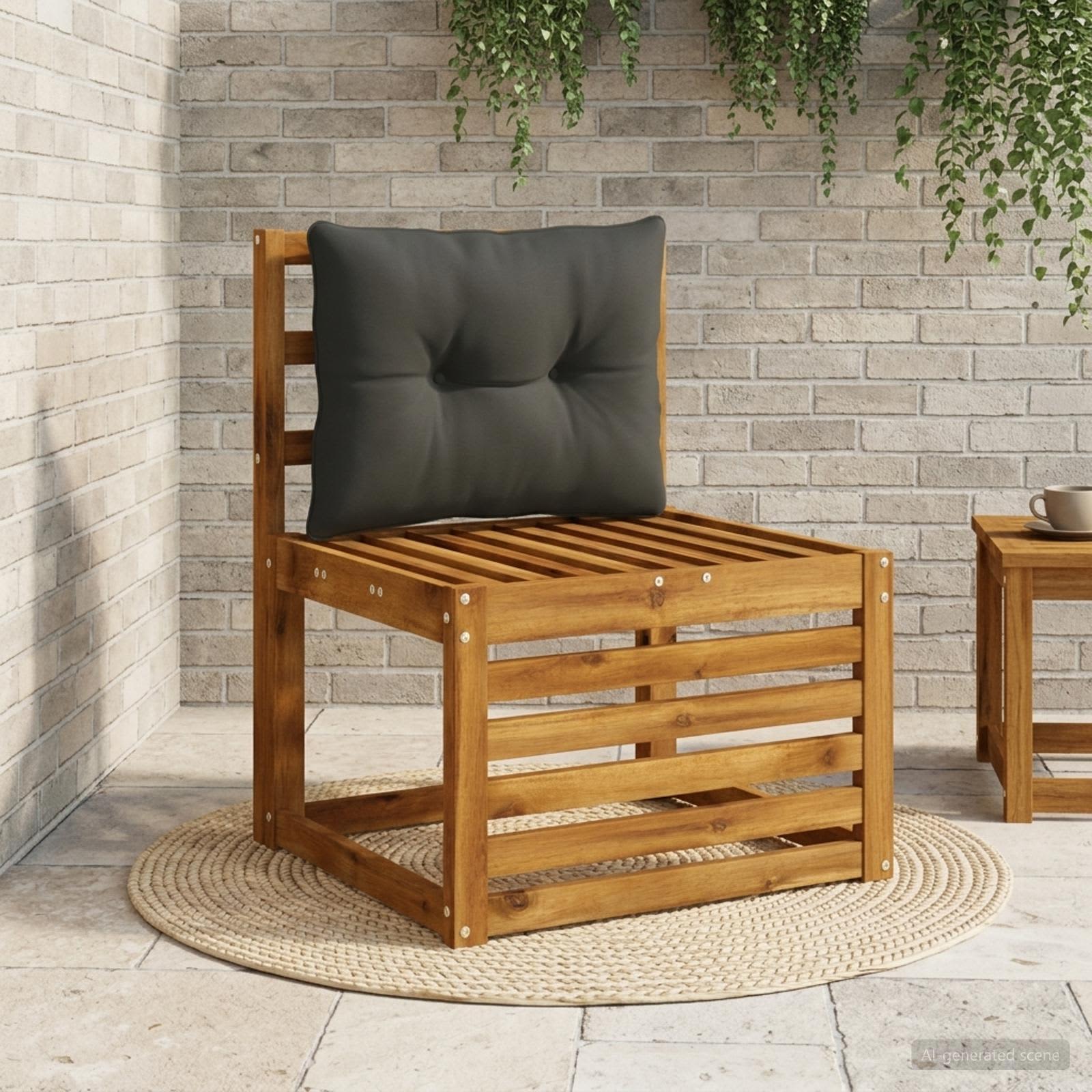947123_1.jpg vidaXL Vankúš na chrbát PUTTEN 100% polyester Čierna 60 x 40 x 10 cm – Obrázok 1