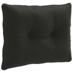 vidaXL Vankúš na chrbát PUTTEN 100% polyester Čierna 60 x 40 x 10 cm – Obrázok 2