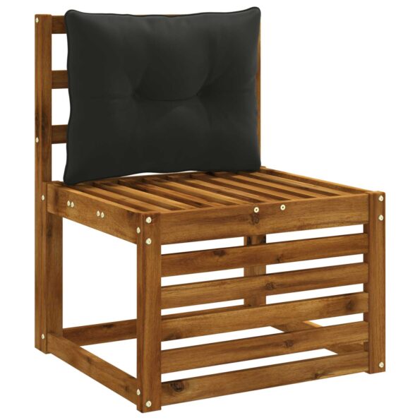 vidaXL Vankúš na chrbát PUTTEN 100% polyester Čierna 60 x 40 x 10 cm – Obrázok 3
