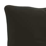 vidaXL Vankúš na chrbát PUTTEN 100% polyester Čierna 60 x 40 x 10 cm – Obrázok 6
