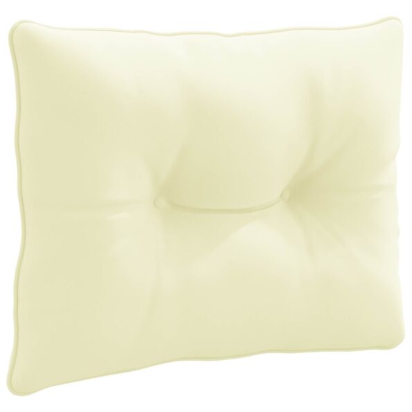 vidaXL Vankúš na chrbát PUTTEN 100% polyester Krémová 60 x 40 x 10 cm – Obrázok 2