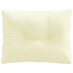 vidaXL Vankúš na chrbát PUTTEN 100% polyester Krémová 60 x 40 x 10 cm – Obrázok 4