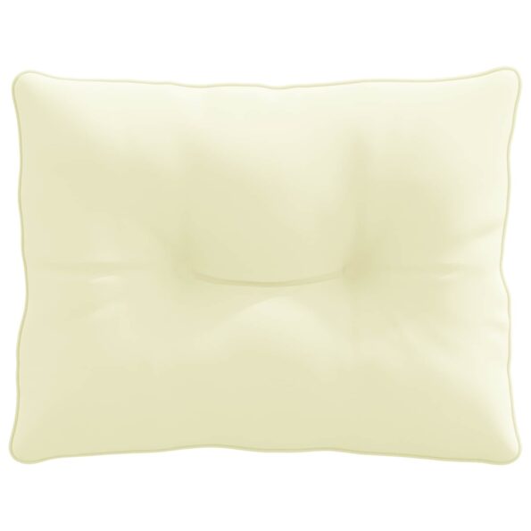 vidaXL Vankúš na chrbát PUTTEN 100% polyester Krémová 60 x 40 x 10 cm – Obrázok 4