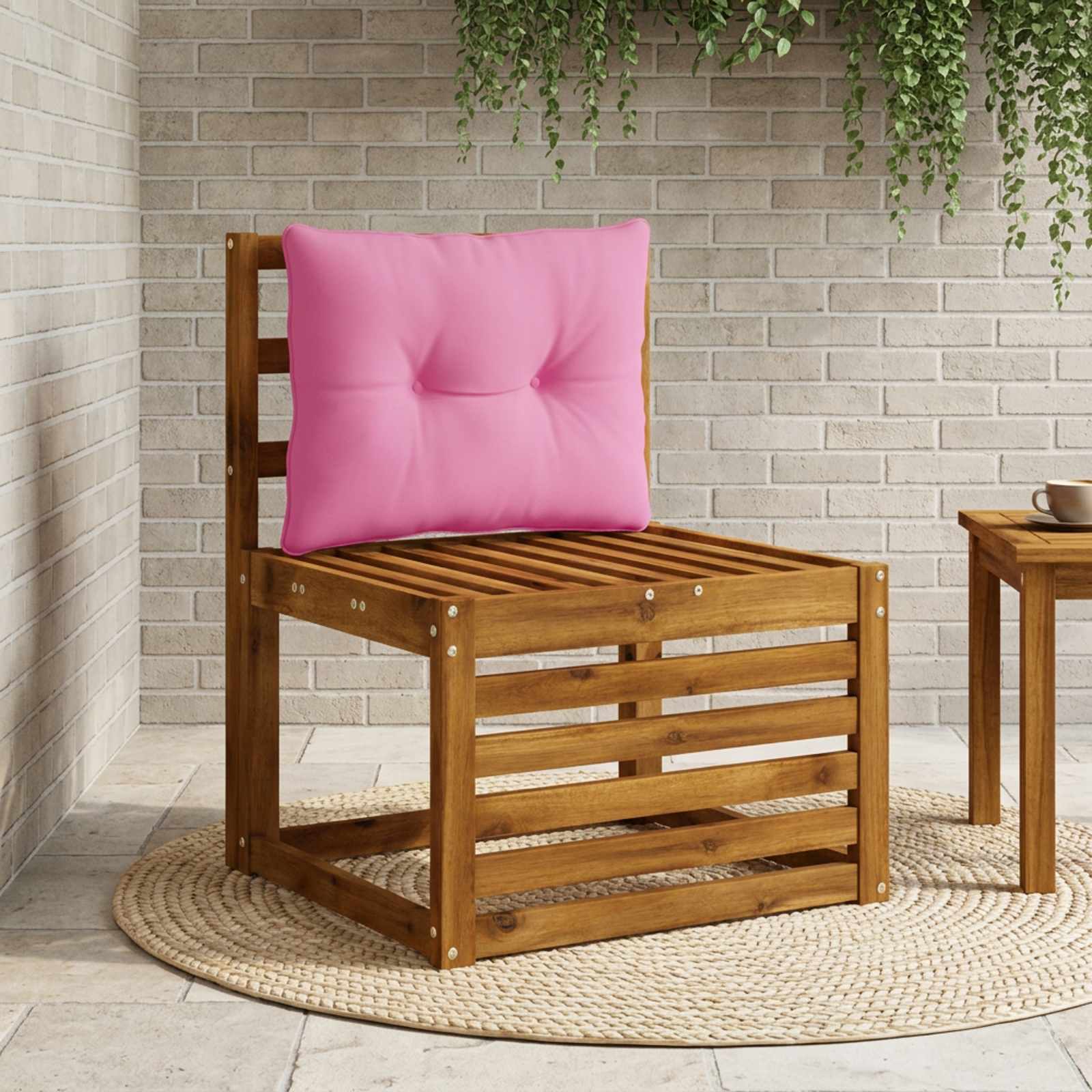 947132_1.jpg vidaXL Vankúš na chrbát PUTTEN 100% polyester Ružová 60 x 40 x 10 cm – Obrázok 1