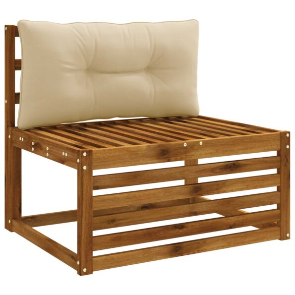 vidaXL Vankúš na chrbát PUTTEN 100% polyester Béžová 70 x 40 x 10 cm – Obrázok 3