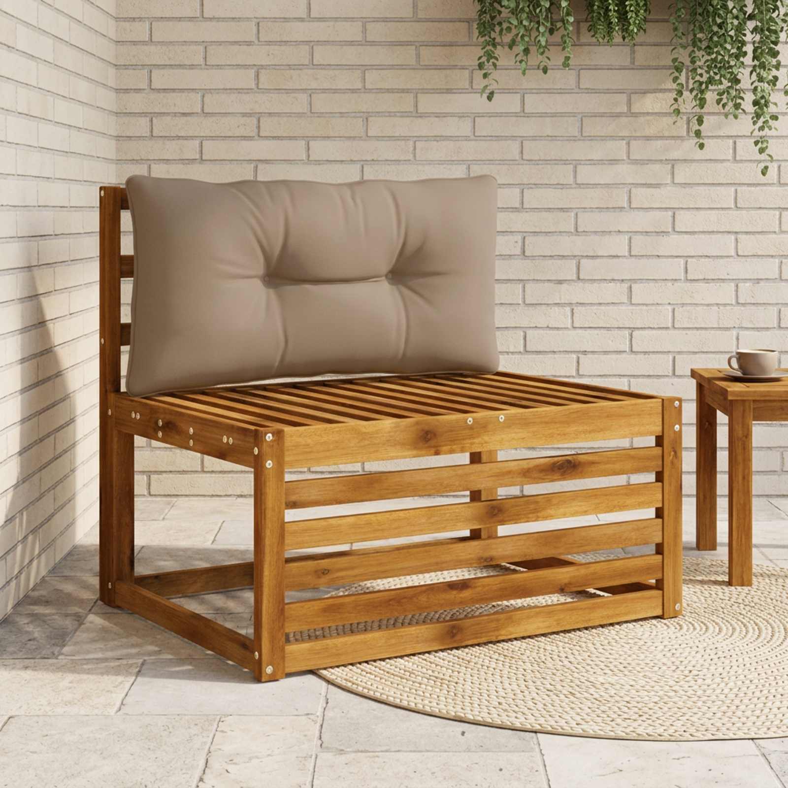 947168_1.jpg vidaXL Vankúš na chrbát PUTTEN 100% polyester Sivohnedá – Obrázok 1