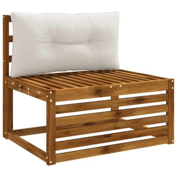 vidaXL Vankúš na chrbát PUTTEN 100% polyester Biela 80 x 40 x 10 cm – Obrázok 3