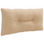 vidaXL Vankúš na chrbát PUTTEN 100% polyester Piesková 80 x 40 x 10 cm – Obrázok 2
