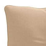vidaXL Vankúš na chrbát PUTTEN 100% polyester Piesková 80 x 40 x 10 cm – Obrázok 6
