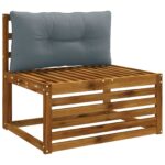 vidaXL Vankúš na chrbát PUTTEN 100% polyester Modrá 80 x 40 x 10 cm – Obrázok 3