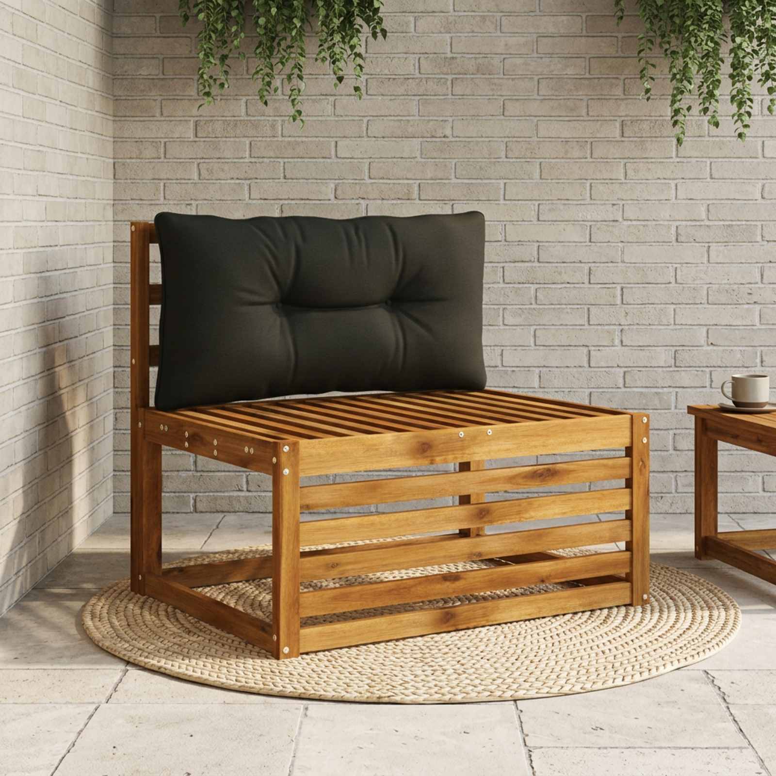 947173_1.jpg vidaXL Vankúš na chrbát PUTTEN 100% polyester Čierna 80 x 40 x 10 cm – Obrázok 1
