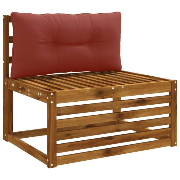 vidaXL Vankúš na chrbát PUTTEN 100% polyester Červená 80 x 40 x 10 cm – Obrázok 3