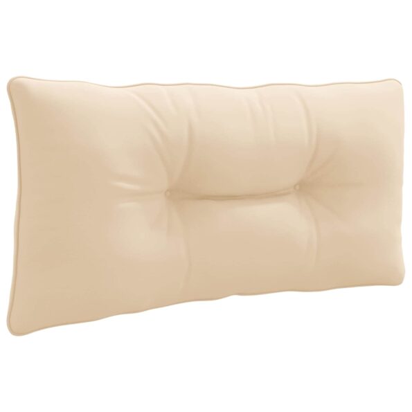 vidaXL Vankúš na chrbát PUTTEN 100% polyester Krémová 80 x 40 x 10 cm – Obrázok 2