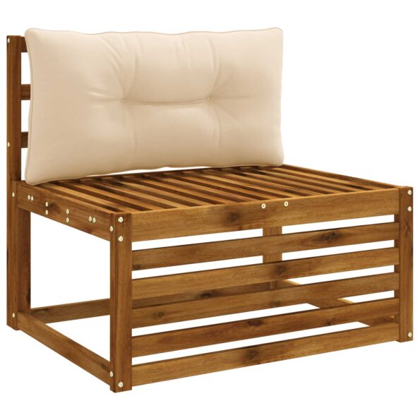 vidaXL Vankúš na chrbát PUTTEN 100% polyester Krémová 80 x 40 x 10 cm – Obrázok 3
