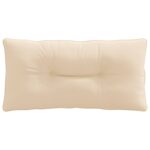 vidaXL Vankúš na chrbát PUTTEN 100% polyester Krémová 80 x 40 x 10 cm – Obrázok 4