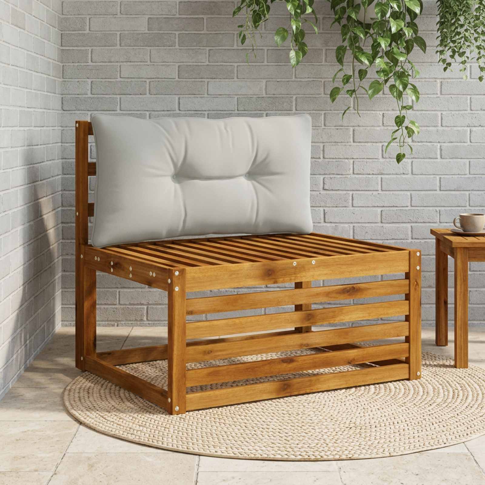 947185_1.jpg vidaXL Vankúš na chrbát PUTTEN 100% polyester Sivá 80 x 40 x 10 cm – Obrázok 1