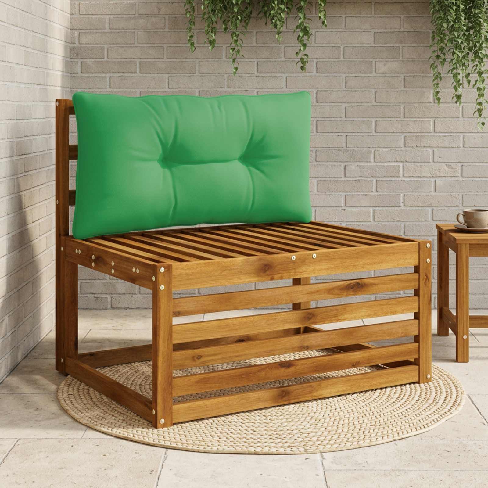 947186_1.jpg vidaXL Vankúš na chrbát PUTTEN 100% polyester Zelená 80 x 40 x 10 cm – Obrázok 1