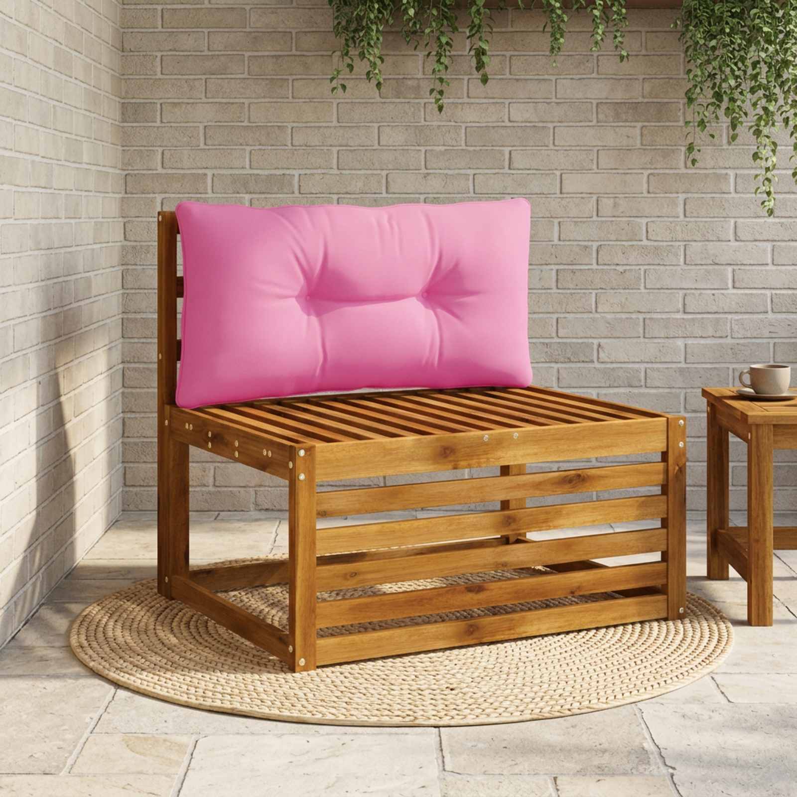 947190_1.jpg vidaXL Vankúš na chrbát PUTTEN 100% polyester Ružová 80 x 40 x 10 cm – Obrázok 1