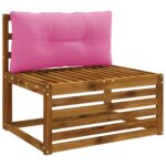 vidaXL Vankúš na chrbát PUTTEN 100% polyester Ružová 80 x 40 x 10 cm – Obrázok 3