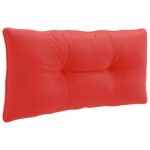 vidaXL Vankúš na chrbát PUTTEN 100% polyester Červená 80 x 40 x 10 cm – Obrázok 2