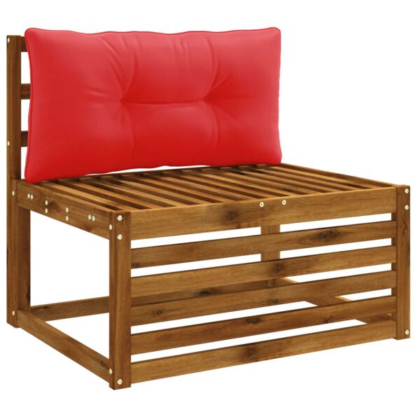 vidaXL Vankúš na chrbát PUTTEN 100% polyester Červená 80 x 40 x 10 cm – Obrázok 3