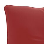 vidaXL Vankúš na chrbát PUTTEN 100% polyester Víno červené – Obrázok 6