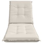 vidaXL Vankúš na ležadlo GEMERT 100% polyester Biela 190 x 50 x 9 cm – Obrázok 4