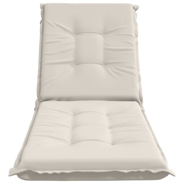 vidaXL Vankúš na ležadlo GEMERT 100% polyester Biela 190 x 50 x 9 cm – Obrázok 4