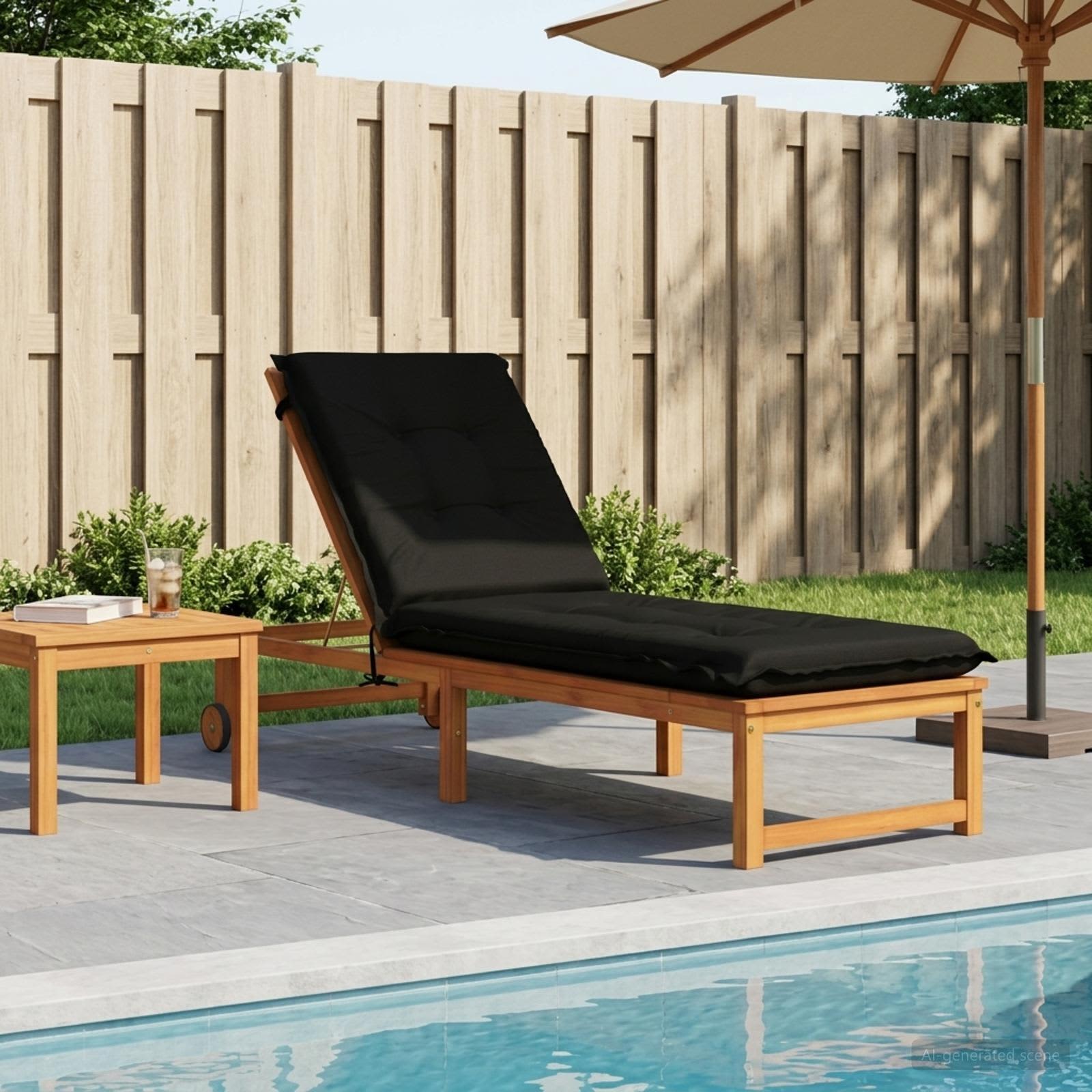 947347_1.jpg vidaXL Vankúš na ležadlo GEMERT 100% polyester Čierna 190 x 50 x 9 cm – Obrázok 1