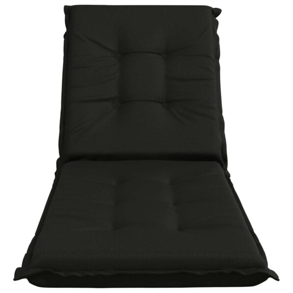 vidaXL Vankúš na ležadlo GEMERT 100% polyester Čierna 190 x 50 x 9 cm – Obrázok 4