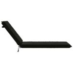 vidaXL Vankúš na ležadlo GEMERT 100% polyester Čierna 190 x 50 x 9 cm – Obrázok 5