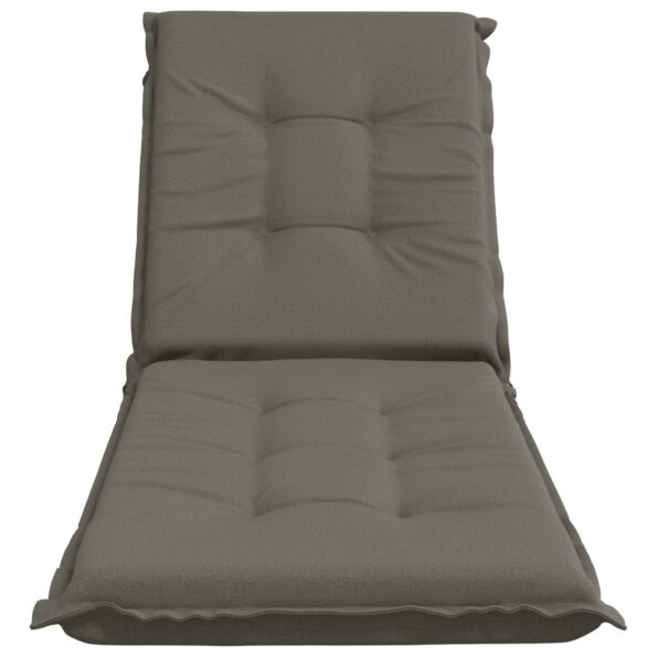 vidaXL Vankúš na ležadlo GEMERT 100% polyester Sivá 190 x 50 x 9 cm – Obrázok 4