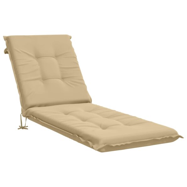 vidaXL Vankúš na ležadlo GEMERT 100% polyester Béžová 190 x 50 x 9 cm – Obrázok 2
