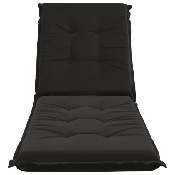 vidaXL Vankúš na ležadlo GEMERT 100% polyester Čierna 190 x 50 x 9 cm – Obrázok 4