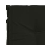 vidaXL Vankúš na ležadlo GEMERT 100% polyester Čierna 190 x 50 x 9 cm – Obrázok 6