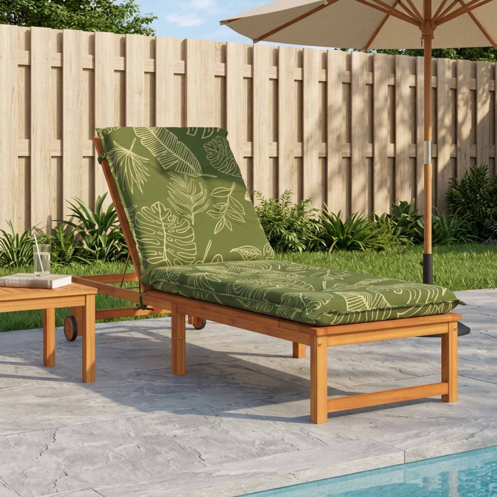 947362_1.jpg vidaXL Vankúš na ležadlo GEMERT 100% polyester Design s listami – Obrázok 1