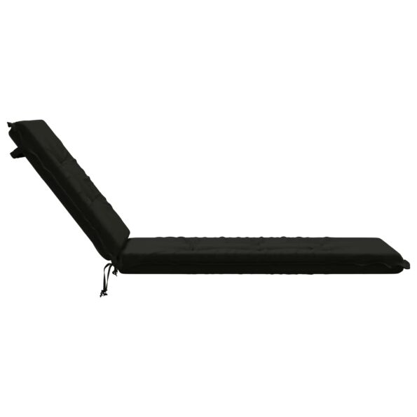 vidaXL Vankúš na ležadlo GEMERT 100% polyester Čierna 190 x 60 x 9 cm – Obrázok 5
