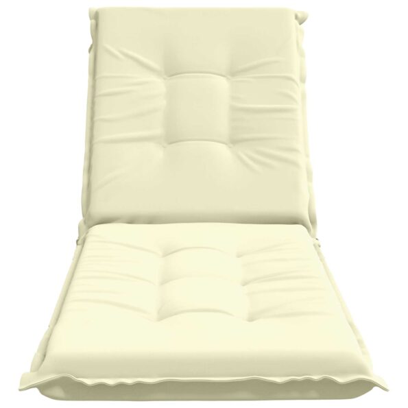 vidaXL Vankúš na ležadlo GEMERT 100% polyester Krémová 190 x 60 x 9 cm – Obrázok 4