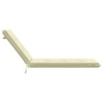 vidaXL Vankúš na ležadlo GEMERT 100% polyester Krémová 190 x 60 x 9 cm – Obrázok 5