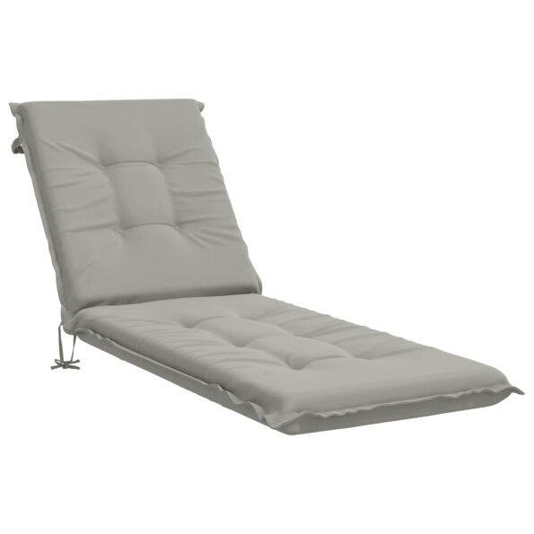 vidaXL Vankúš na ležadlo GEMERT 100% polyester Sivá 190 x 60 x 9 cm – Obrázok 2